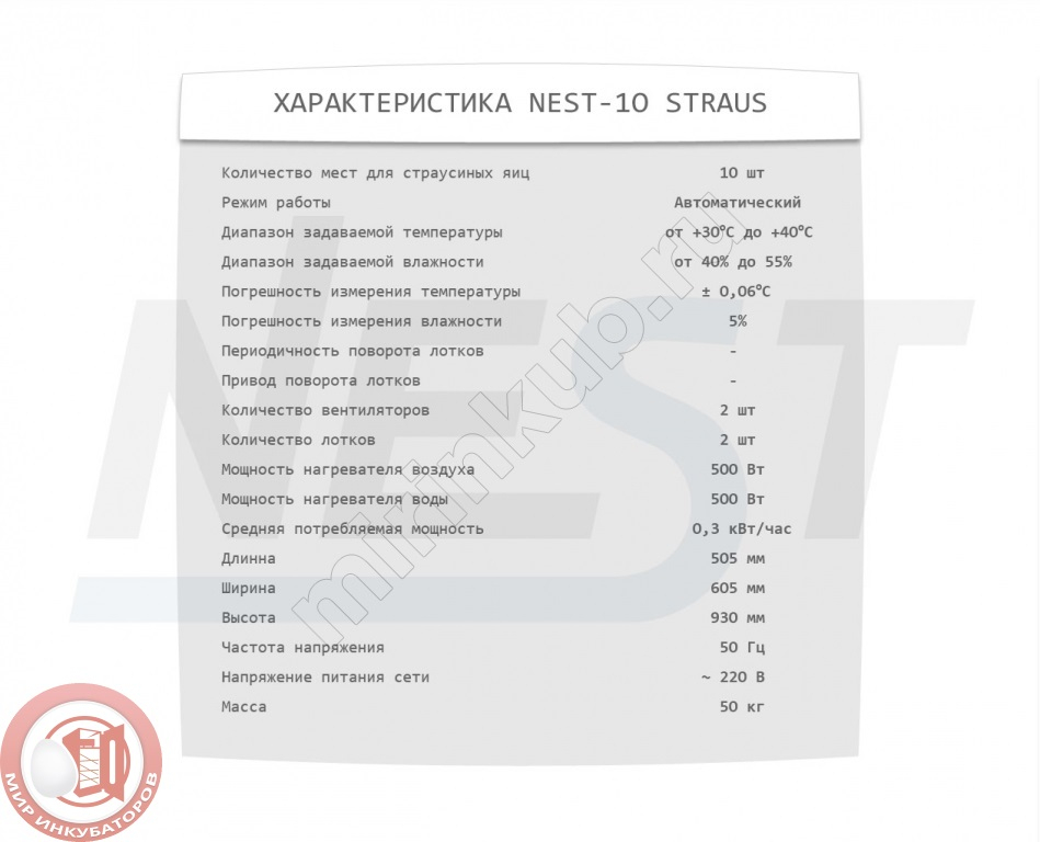 Инкубатор для Страусиных Яиц – купить в интернет-магазине OZON по низкой цене